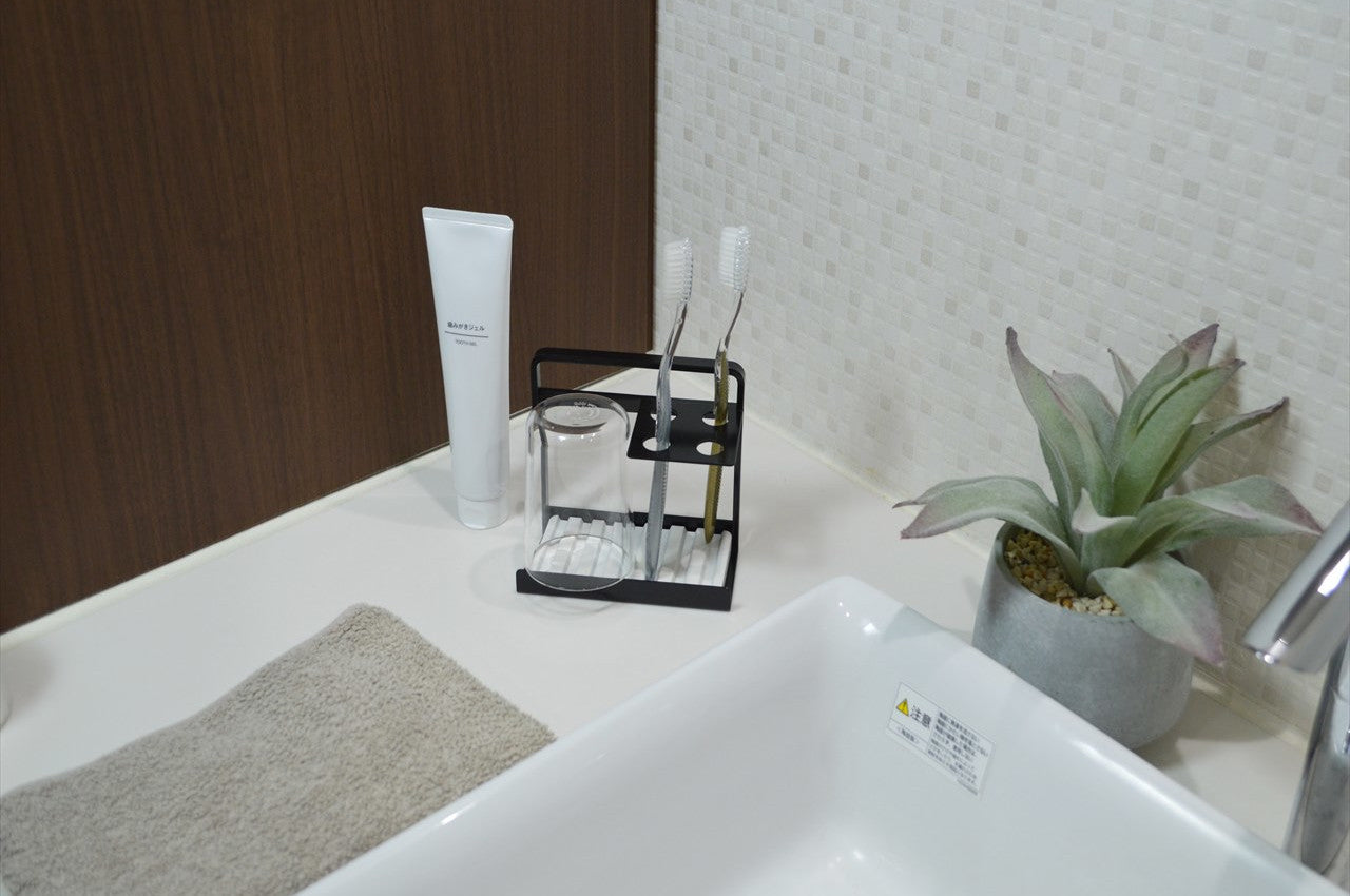 COLLEND　コレンド<br>Toothbrush Stand With Dry Tray　歯ブラシスタンド（ドライトレイ付）　歯ブラシ立て　ハブラシスタンド　ハブラシ立て TS