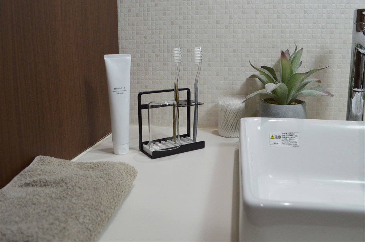 COLLEND　コレンド<br>Toothbrush Stand With Dry Tray　歯ブラシスタンド（ドライトレイ付）　歯ブラシ立て　ハブラシスタンド　ハブラシ立て TS